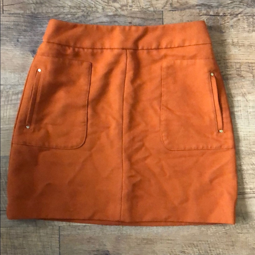 H&M Burnt Orange Pocket Mini Skirt Size 6